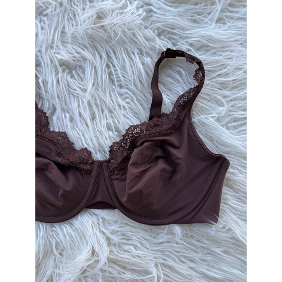 Skims Fits Everybody Lace Unlined Full Coverage Bra Cocoa Size 40C - Picture 4 of 9